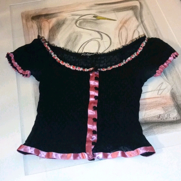 Betsey Johnson Tops - Betsey Johnson Sexy Sheer Top